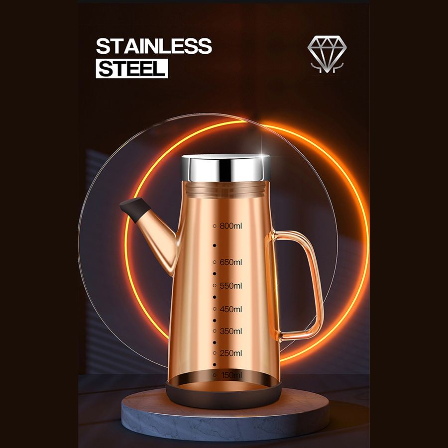 Bình thuỷ tinh đựng dầu ăn, giấm, nước tương KACHEEG DYSA cao cấp