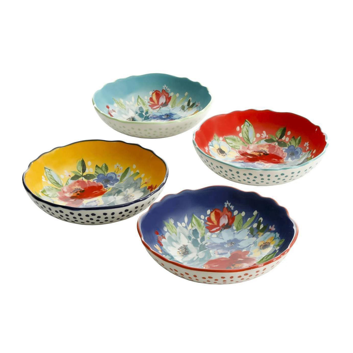 Bộ 4 đĩa sâu lòng Pasta The Pioneer Woman Melody