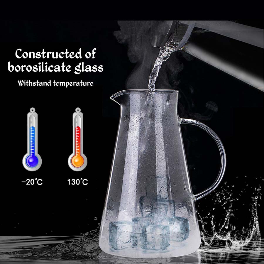 Bình đựng nước thủy tinh Sodasweet 2,2L có tay cầm