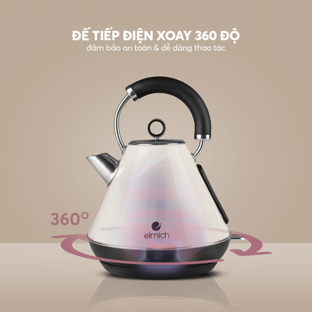 Ấm đun nước siêu tốc Elmich 1,8L KEE 1778