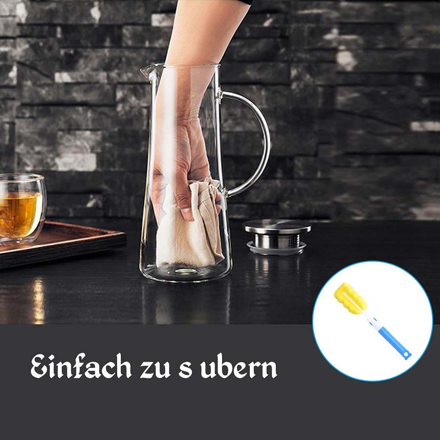 Bình đựng nước thủy tinh Sodasweet 2,2L có tay cầm