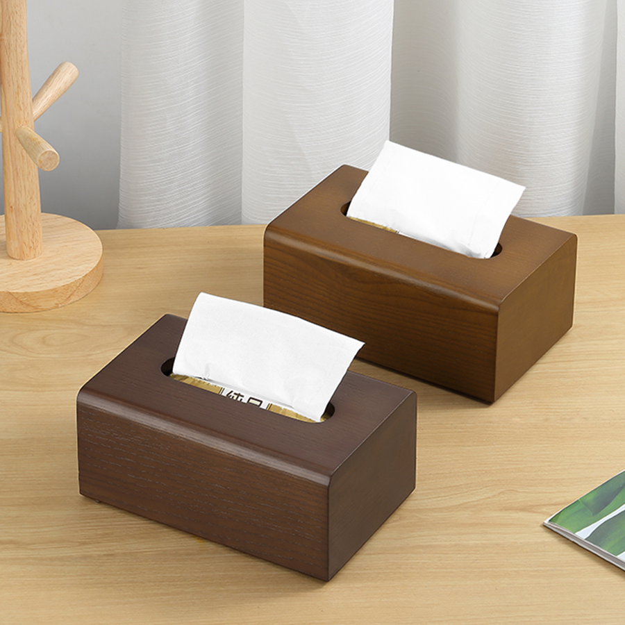 Hộp đựng khăn giấy bằng gỗ tự nhiên CCKO CK9612 cao cấp