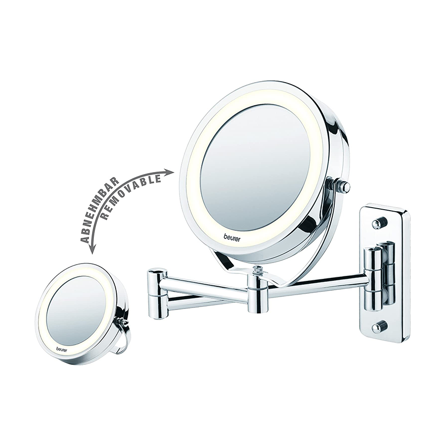 Gương trang điểm 2 mặt đèn LED gắn tường Beurer BS59