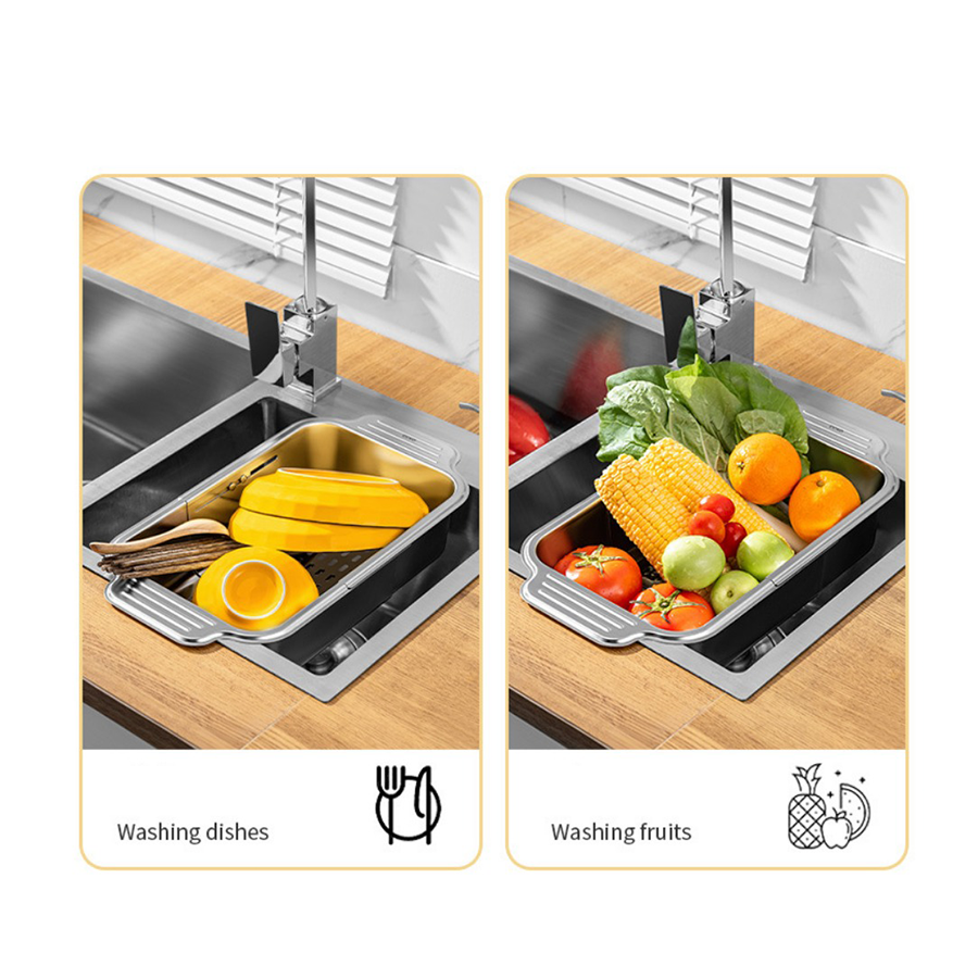 Rổ gác bồn rửa bát thông minh đa năng CCKO CK8632 cao cấp