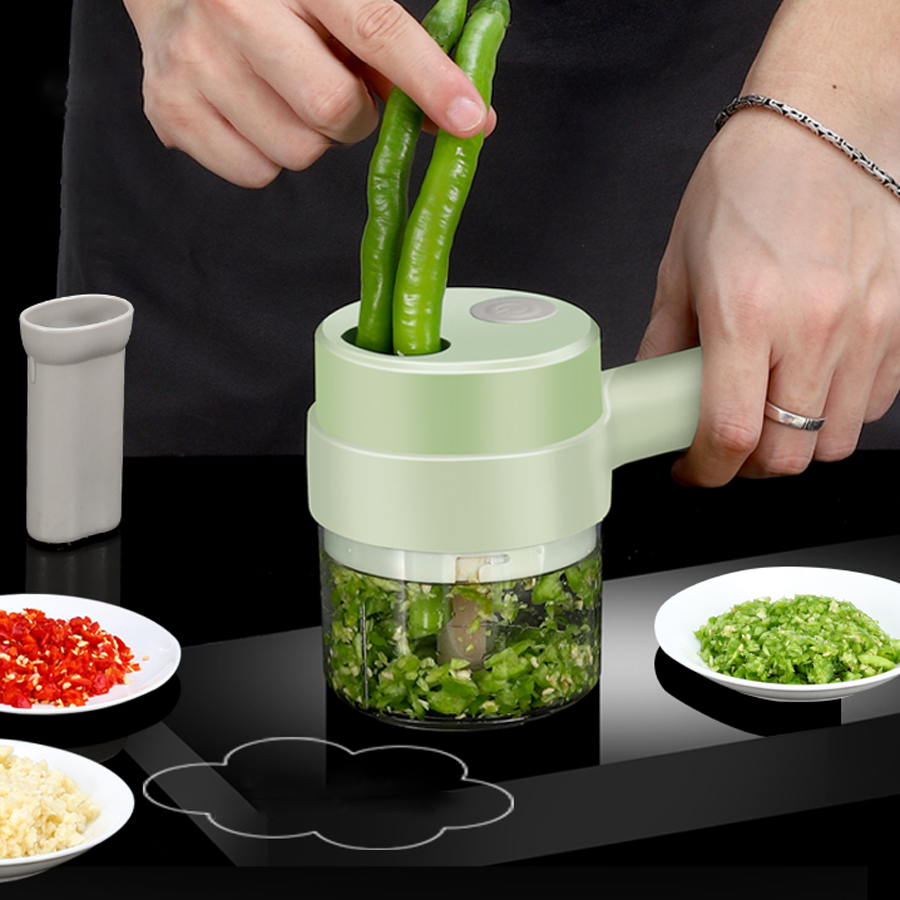 Máy thái, nghiền hành tỏi ớt KACHEEG 2 in 1 cao cấp