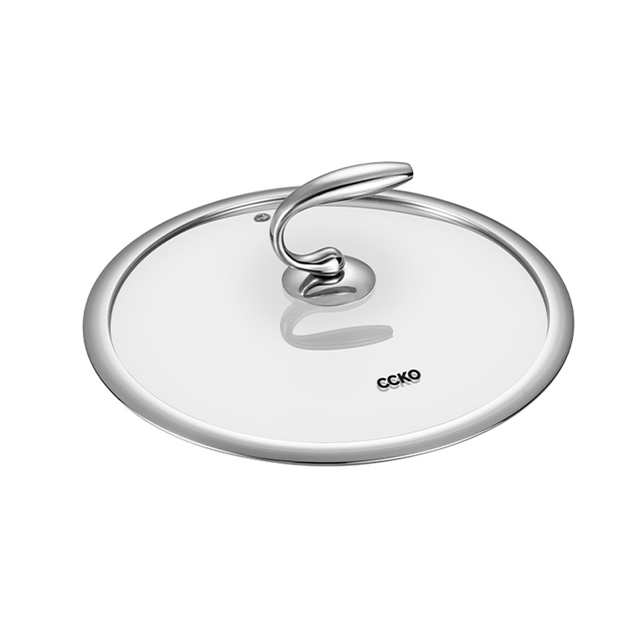 Chảo inox chống dính 3 lớp có nắp đậy CCKO CK9712 cao cấp