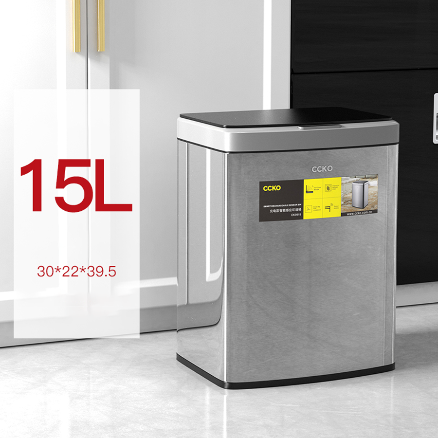Thùng rác cảm ứng thông minh dung tích lớn CCKO CK9919 cao cấp