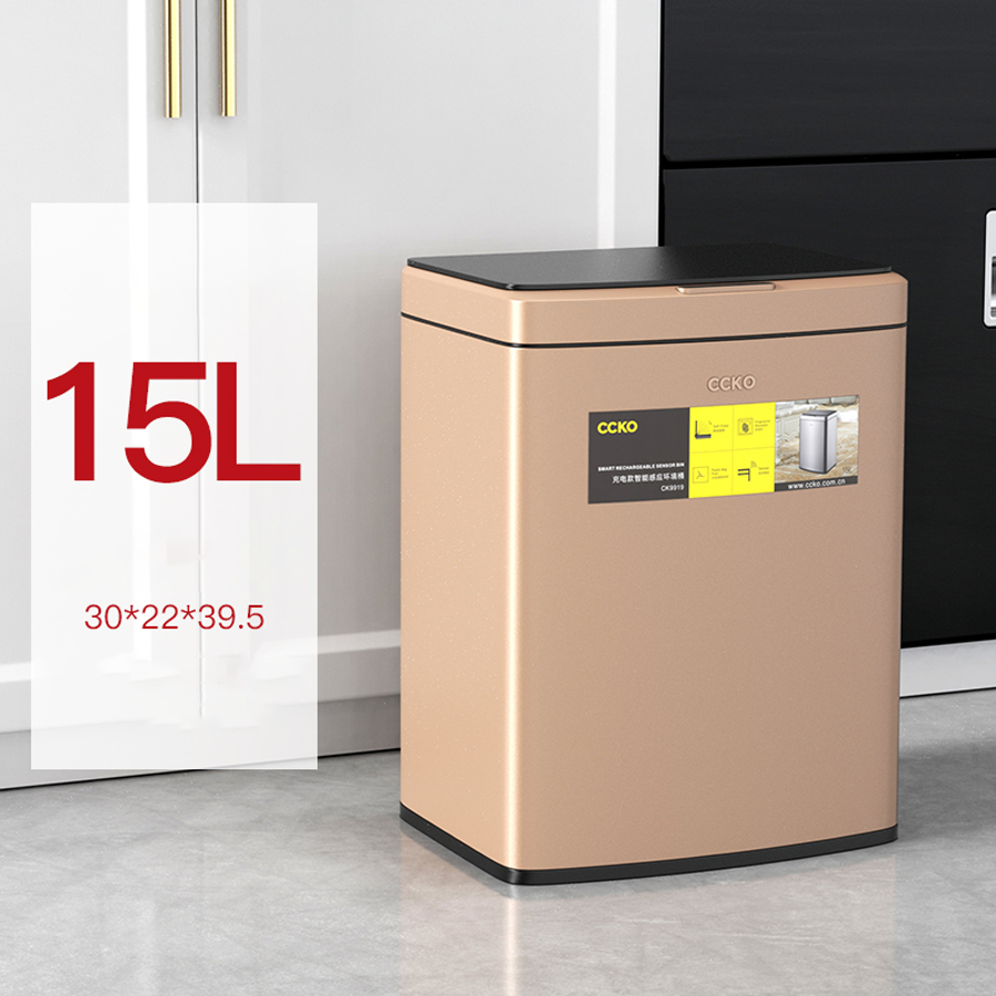 Thùng rác cảm ứng thông minh dung tích lớn CCKO CK9919 cao cấp