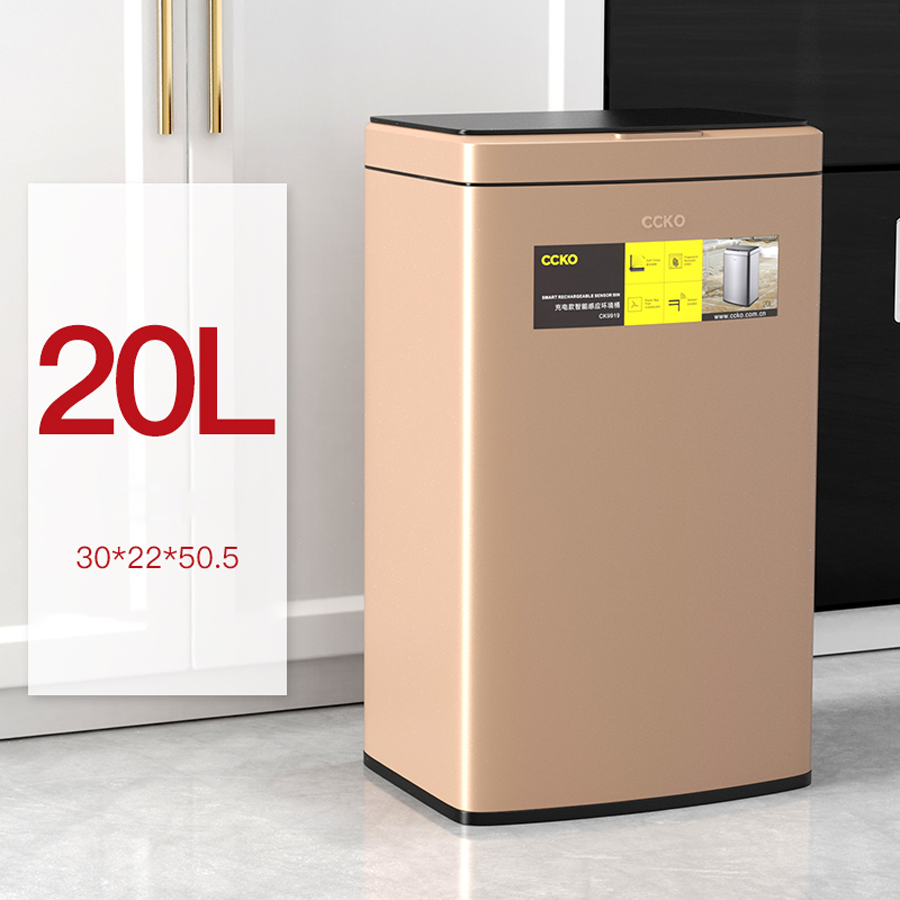 Thùng rác cảm ứng thông minh dung tích lớn CCKO CK9919 cao cấp