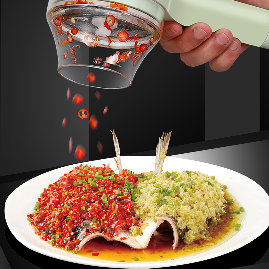 Máy thái, nghiền hành tỏi ớt KACHEEG 2 in 1 cao cấp