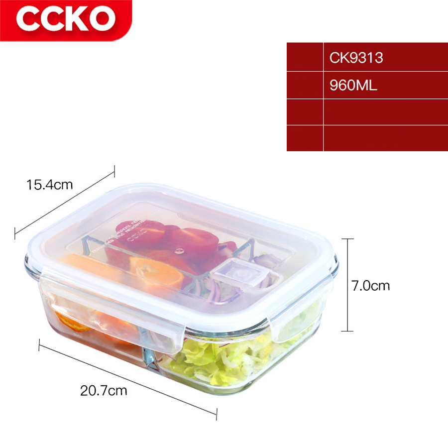 Khay thuỷ tinh hâm thực phẩm, nướng dành cho lò vi sóng và lò nướng CCKO CK9311 CK9312 CK9313 CK9314 CK9315