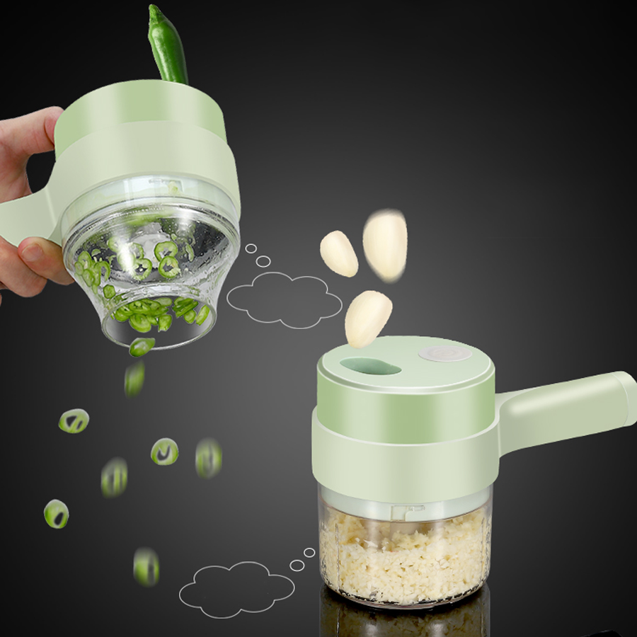 Máy thái, nghiền hành tỏi ớt KACHEEG 2 in 1 cao cấp