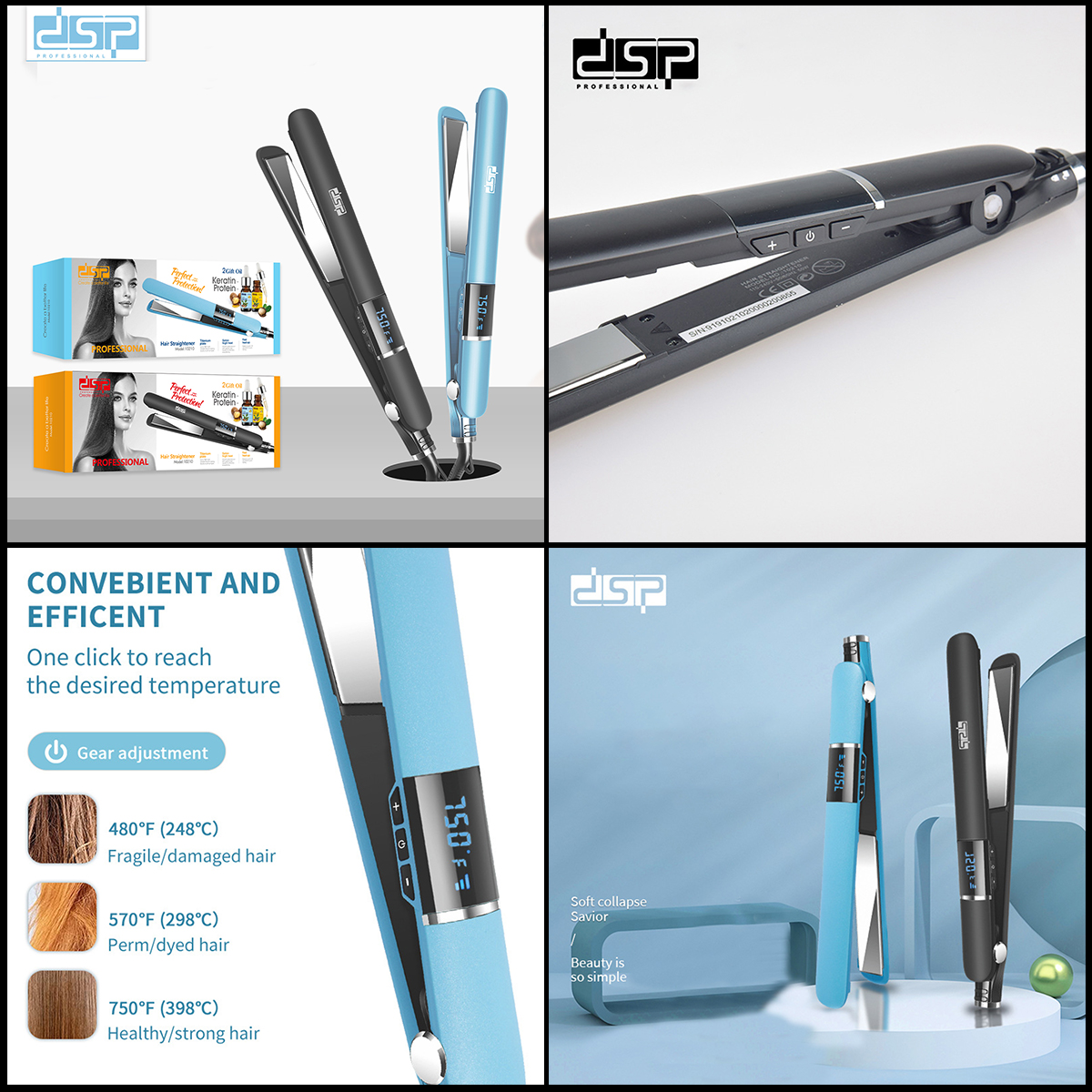 Máy duỗi tóc DSP 10210 cao cấp