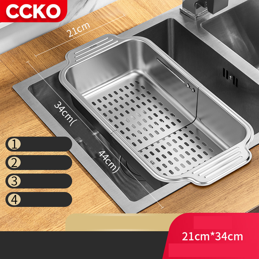 Rổ gác bồn rửa bát thông minh đa năng CCKO CK8632 cao cấp