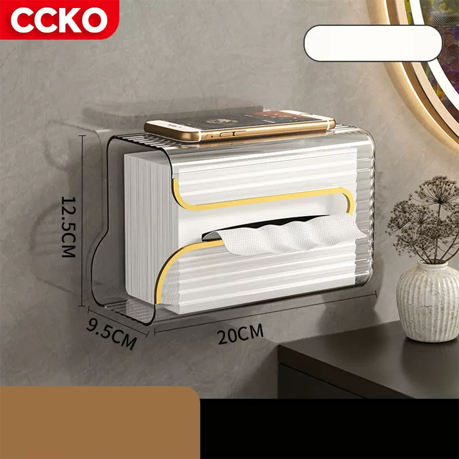 Hộp đựng khăn giấy treo tường CCKO CK9325 cao cấp