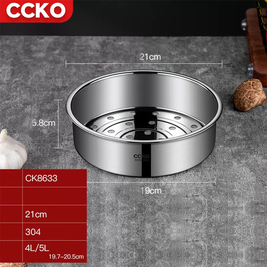 Xửng hấp inox CCKO CK8633 CK8634 cao cấp