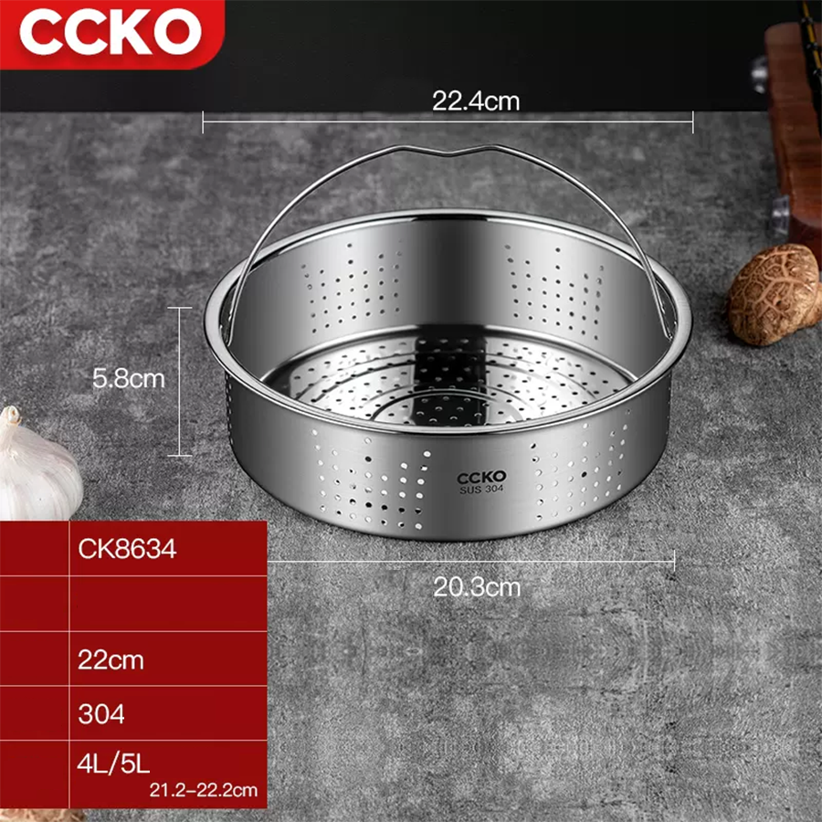 Xửng hấp inox CCKO CK8633 CK8634 cao cấp