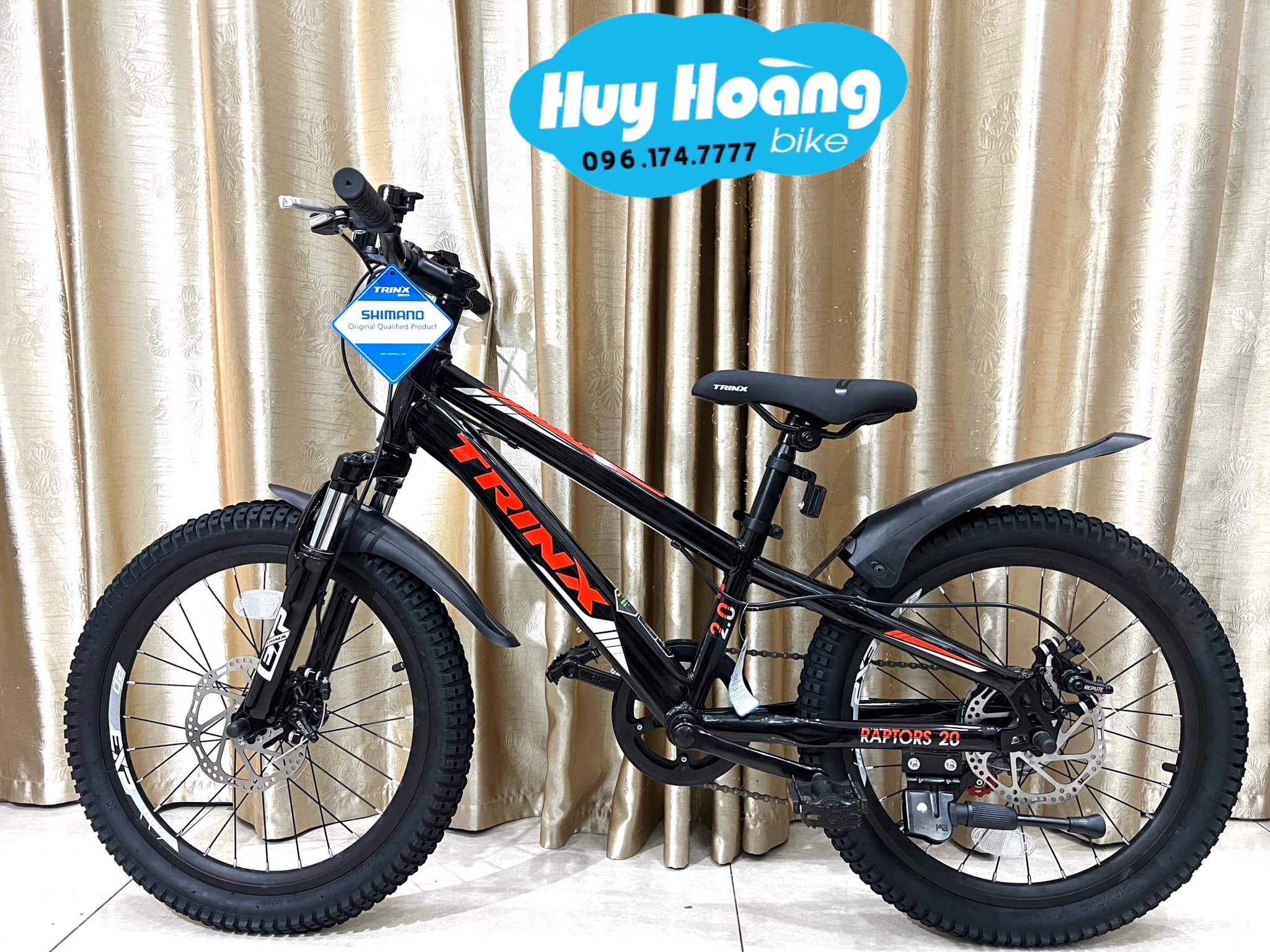 Xe Đạp Trinx Raptors 2.0  ( 6 đến 12 tuổi )  dùng 6 số shimano nhanh chậm