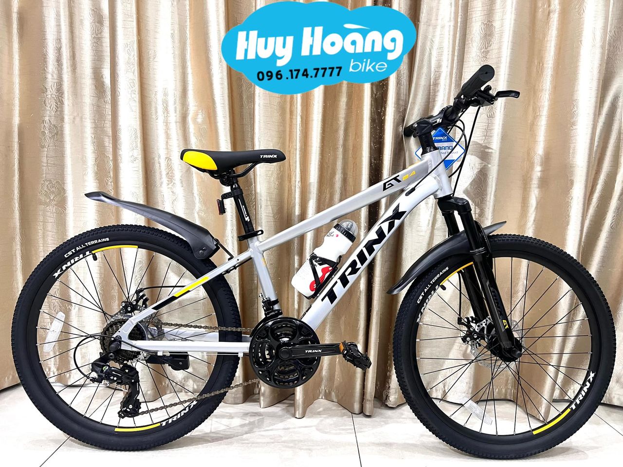 Xe Đạp Trinx GT24 Khung Nhôm 21 số Shimano ( Từ 9 đến 15 tuổi )