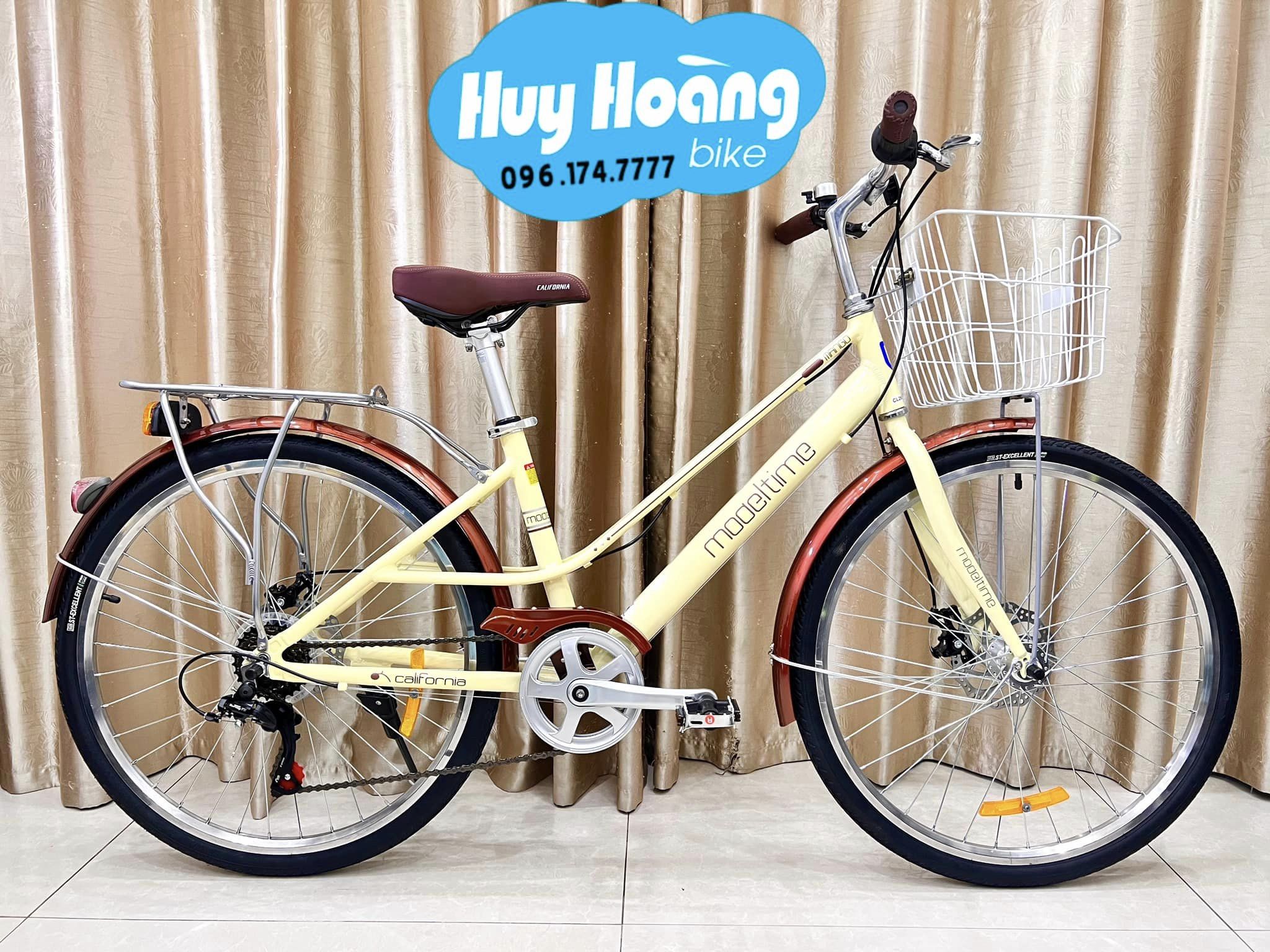 Xe Đạp Califonia Modeltime khung nhôm 6 số Shimano cao cấp