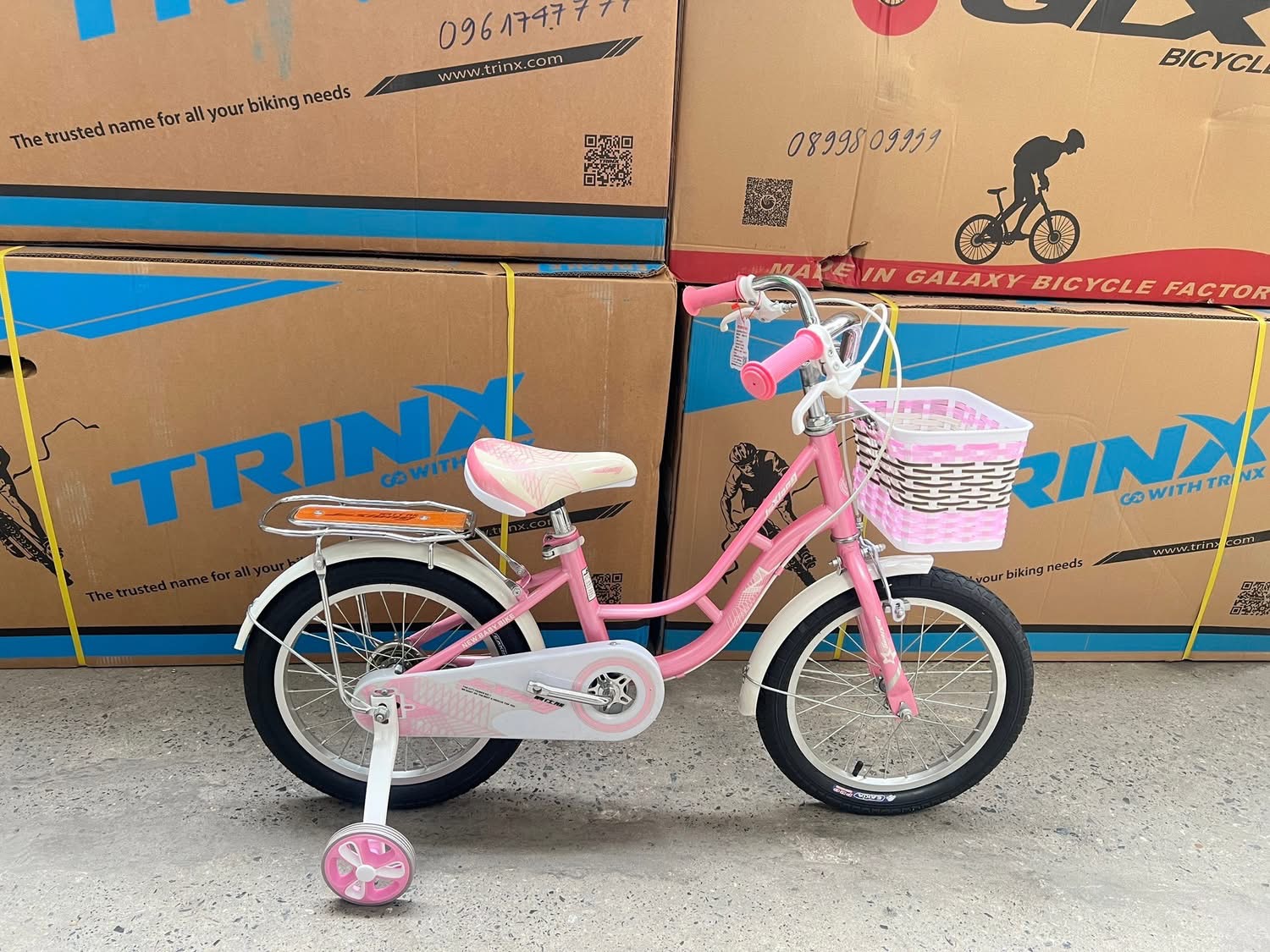 Xe đạp Bé gái 4-8 tuổi bánh 16inh