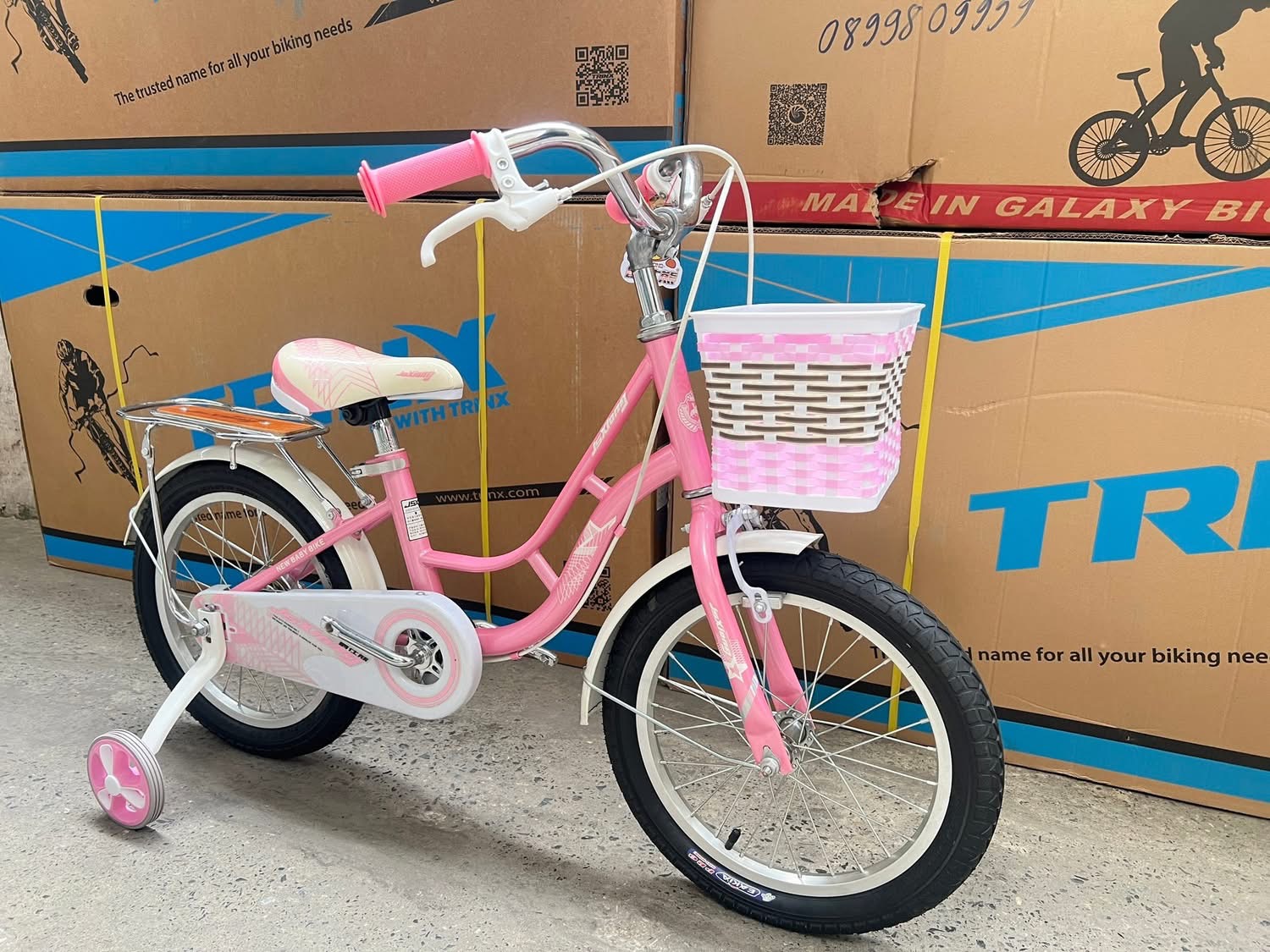 Xe đạp Bé gái 4-8 tuổi bánh 16inh