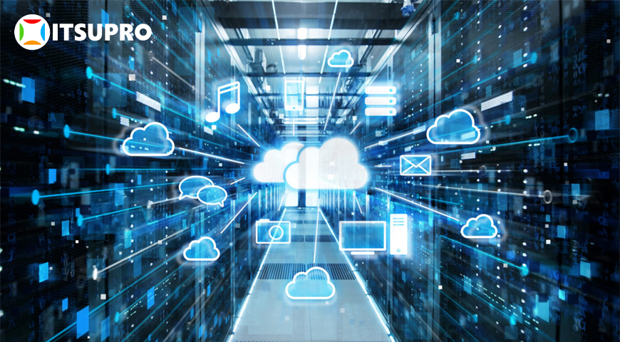 Cloud Server kết nối với hệ thống lưu trữ điện toán đám mây