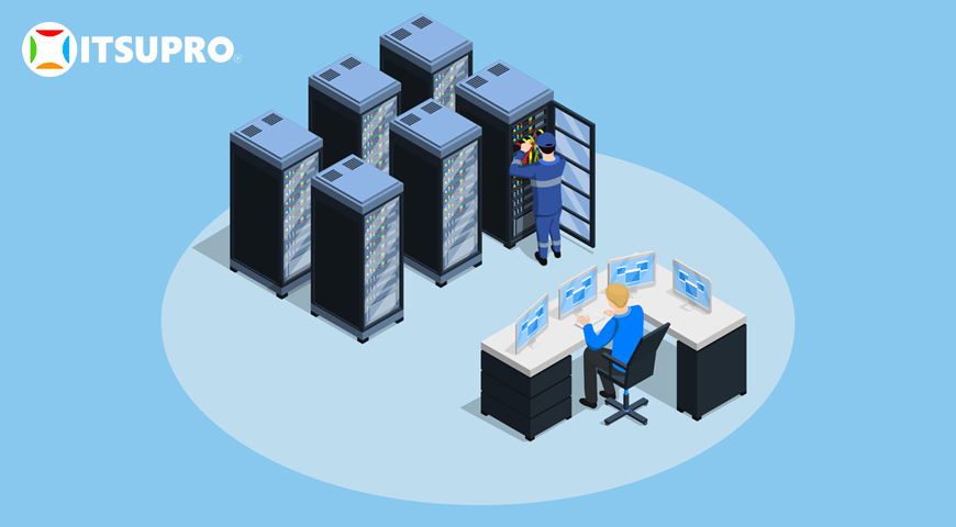 Máy chủ phục vụ triển khai dịch vụ, hoạt động,... trên mạng máy tính hay Internet