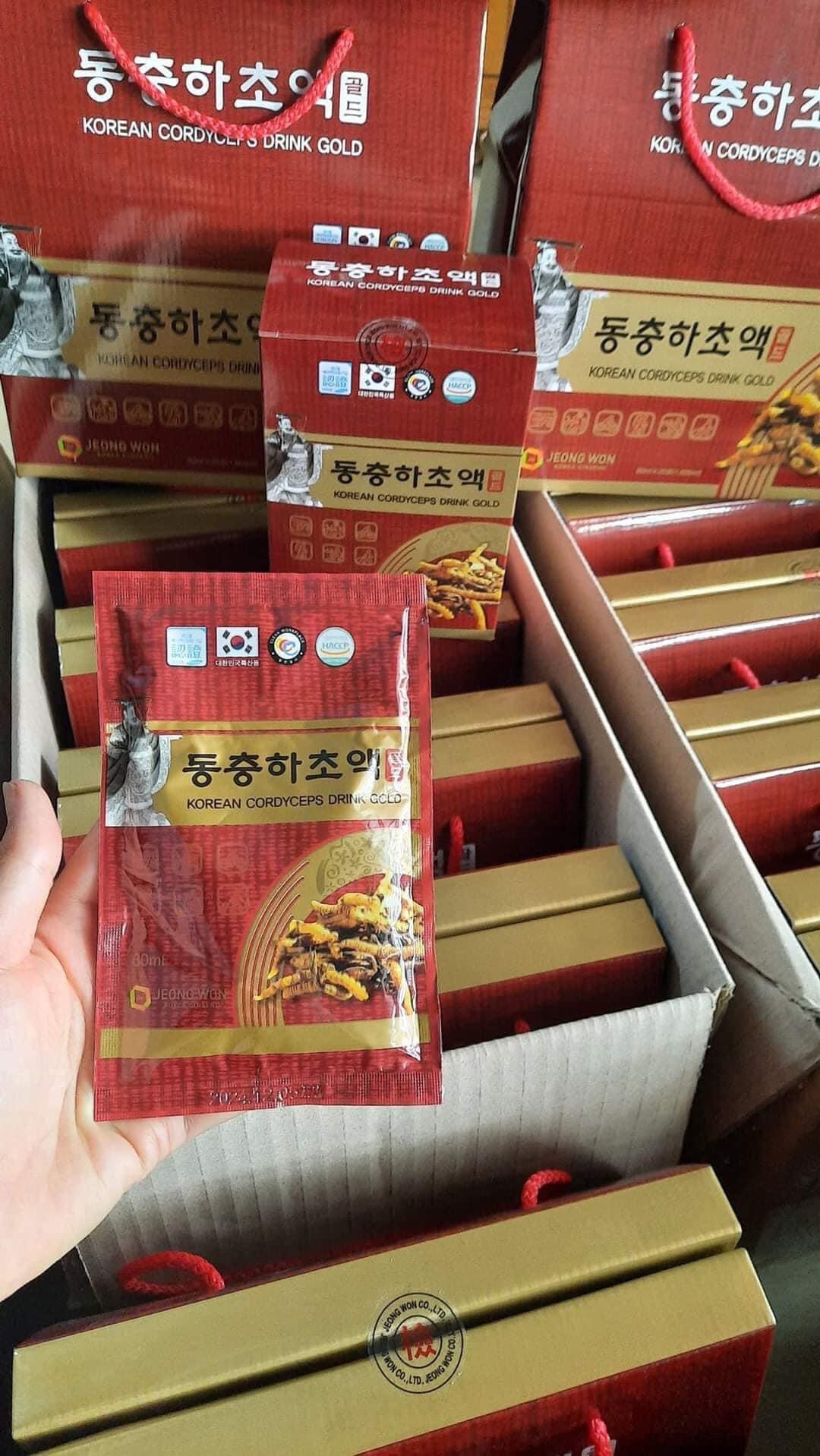 Nước Đông Trùng Hạ Thảo uống Liền Jeong Won