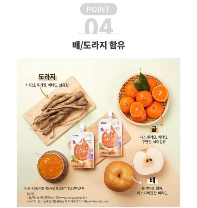 Thạch Quýt Lê và rễ 도라지 Lusol