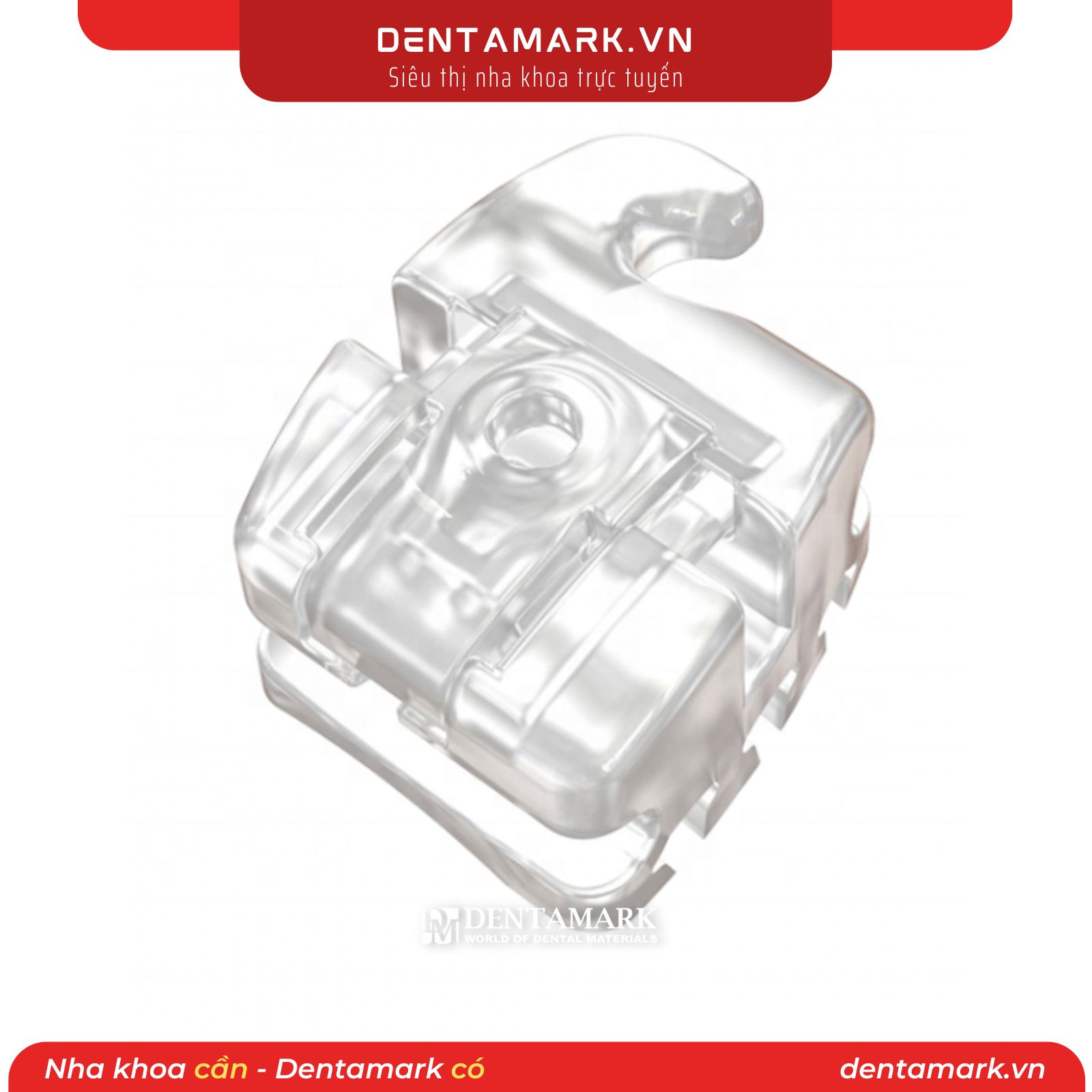 Bộ mắc cài sứ tự khóa Krystal hệ Roth/MBT(5x5) DynaFlex (tự buộc)