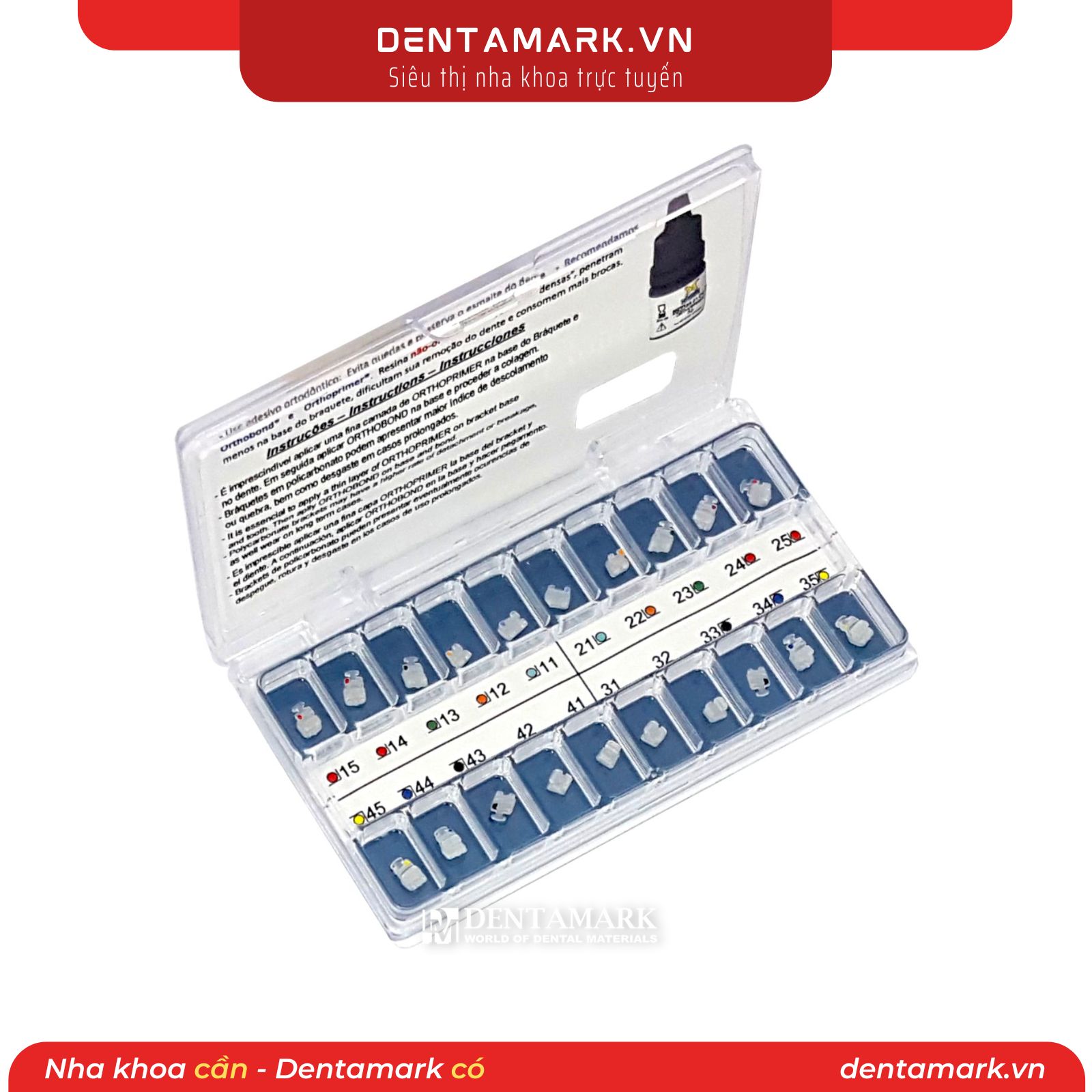 Morelli Intraoral Elastic Morelli White Composite Orthodontic Brackets ...