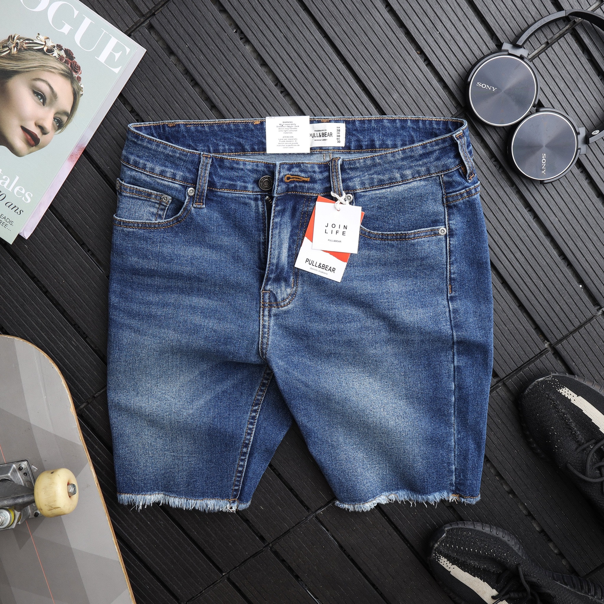 Quần Shorts jean Pull & Bear PB001