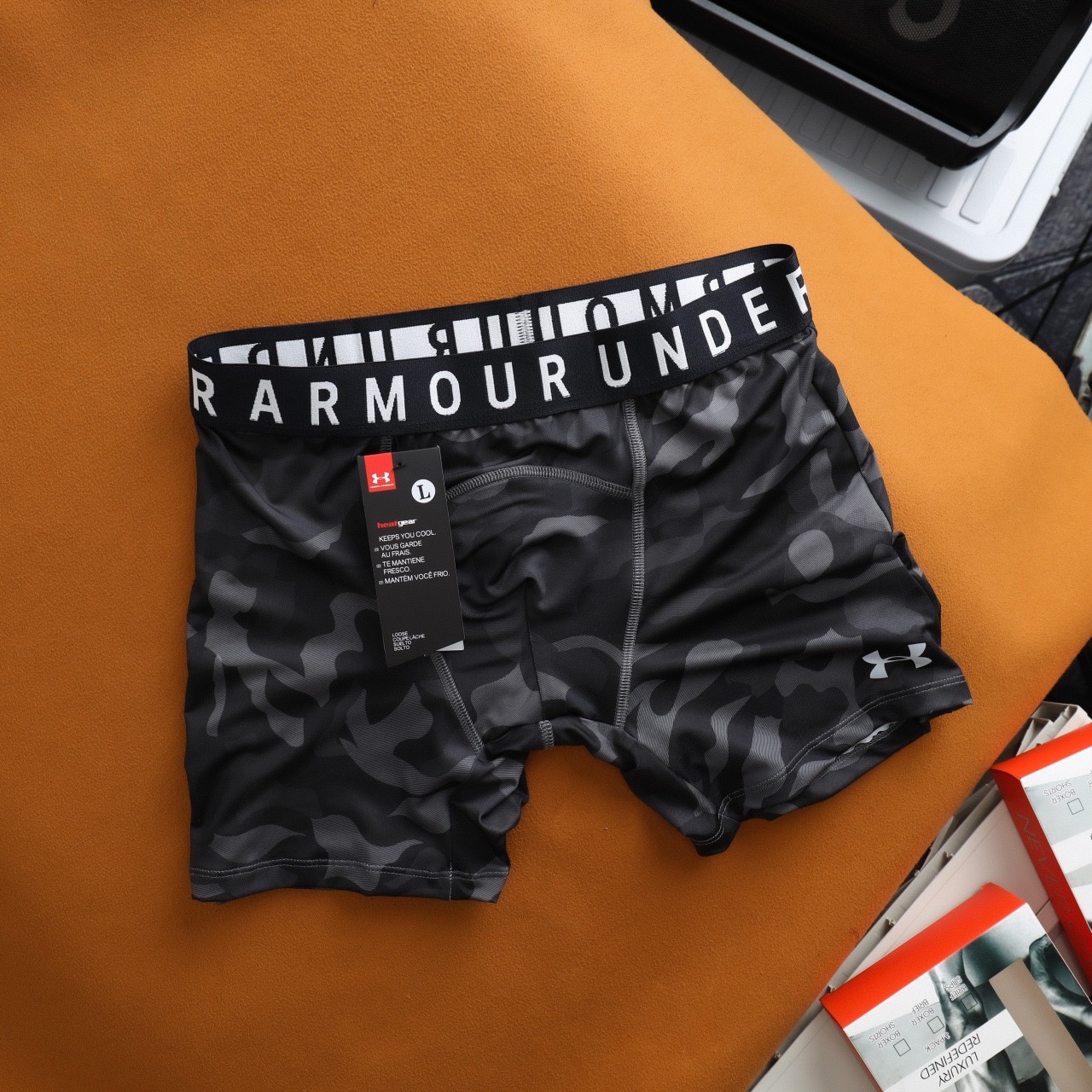 Quần lót boxer dài thể thao UA BX15