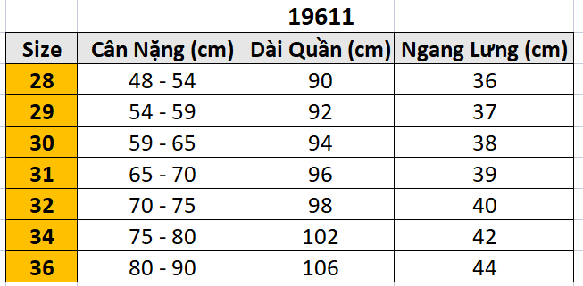 Quần âu cập chun bentino 19611