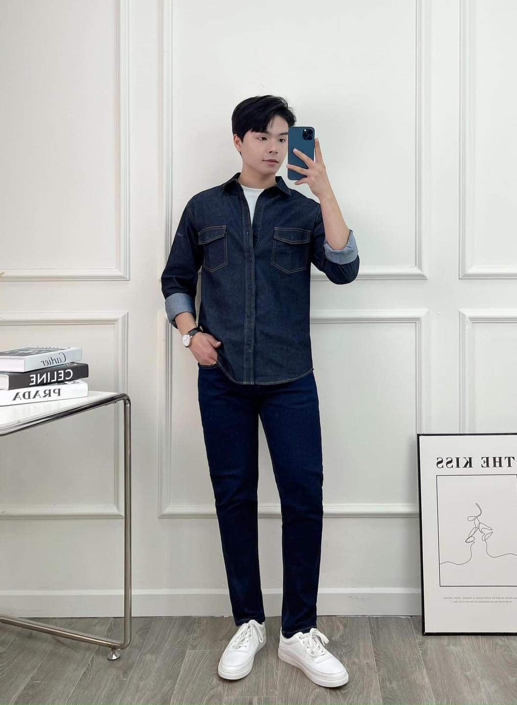 áo sơ mi denim BTM 28560