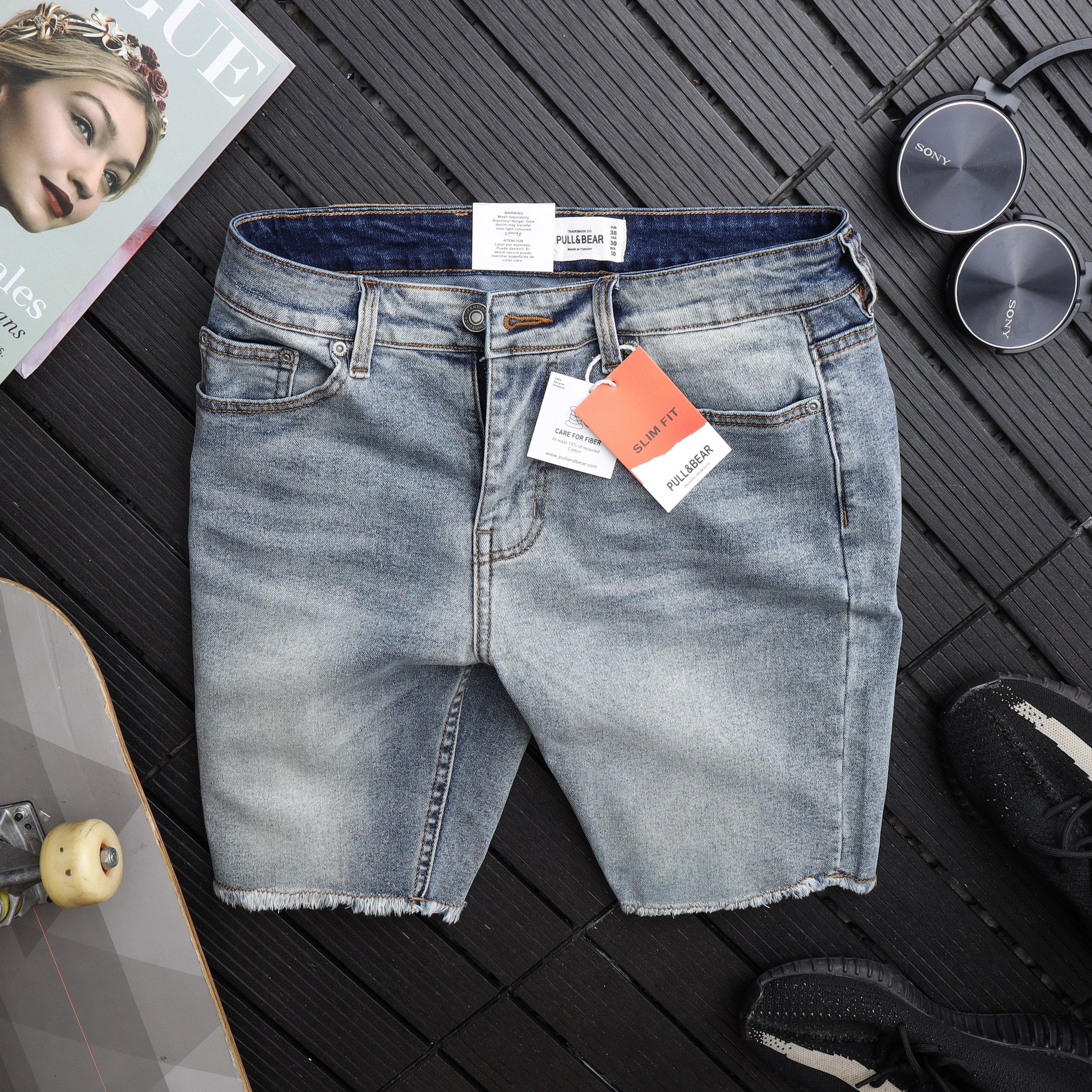 Quần Shorts jean Pull & Bear PB001