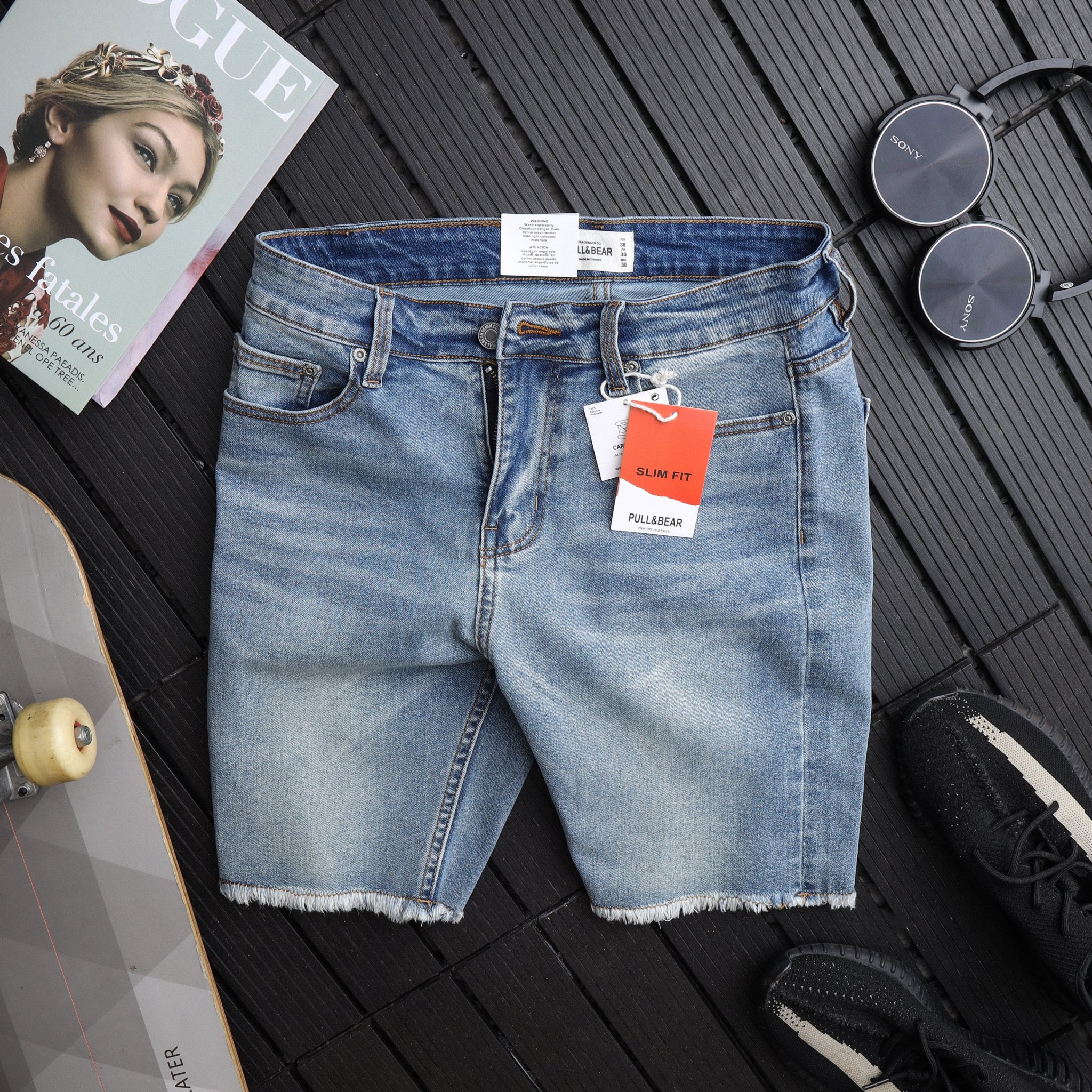 Quần Shorts jean Pull & Bear PB001