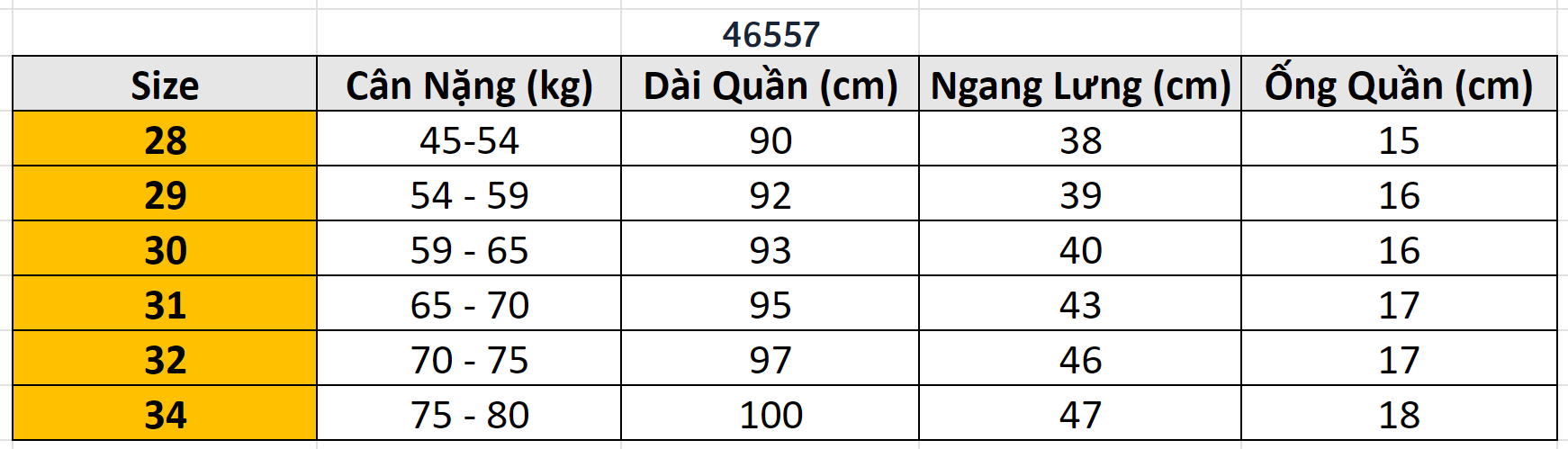 Quần dài âu BTM 46557