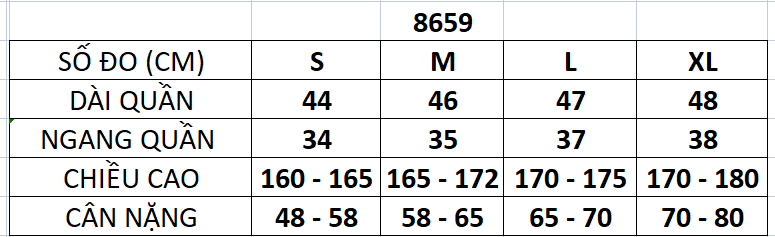 QUẦN SHORT NỈ PHỐI SỌC BTM 8659