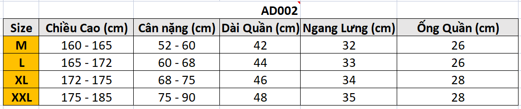 Quần Short legging họa tiết Das AD002