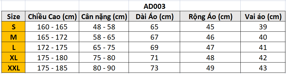 Áo thun chu kỳ Das AD003