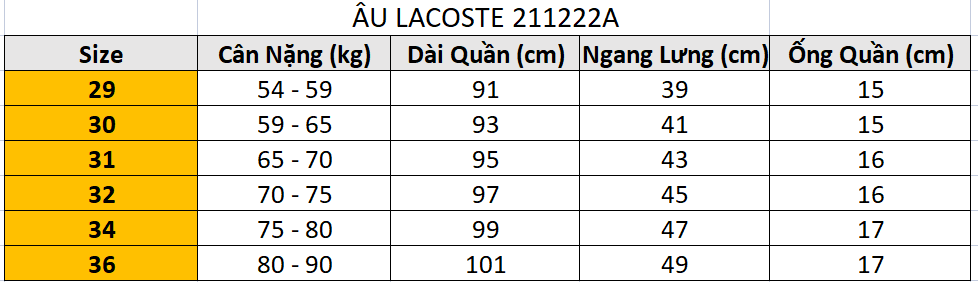 Quần âu cạp chun LC 211222A
