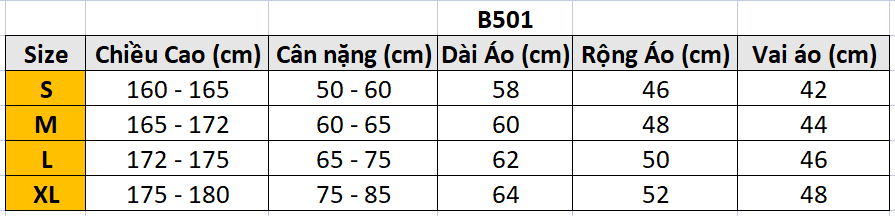 Áo sơ mi tay dài BTM B501
