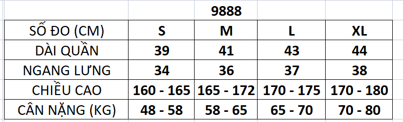 quần Short dù gió essentials 9888