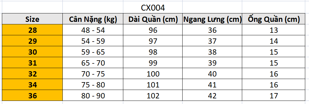 Quần Jeans dài LC CX004