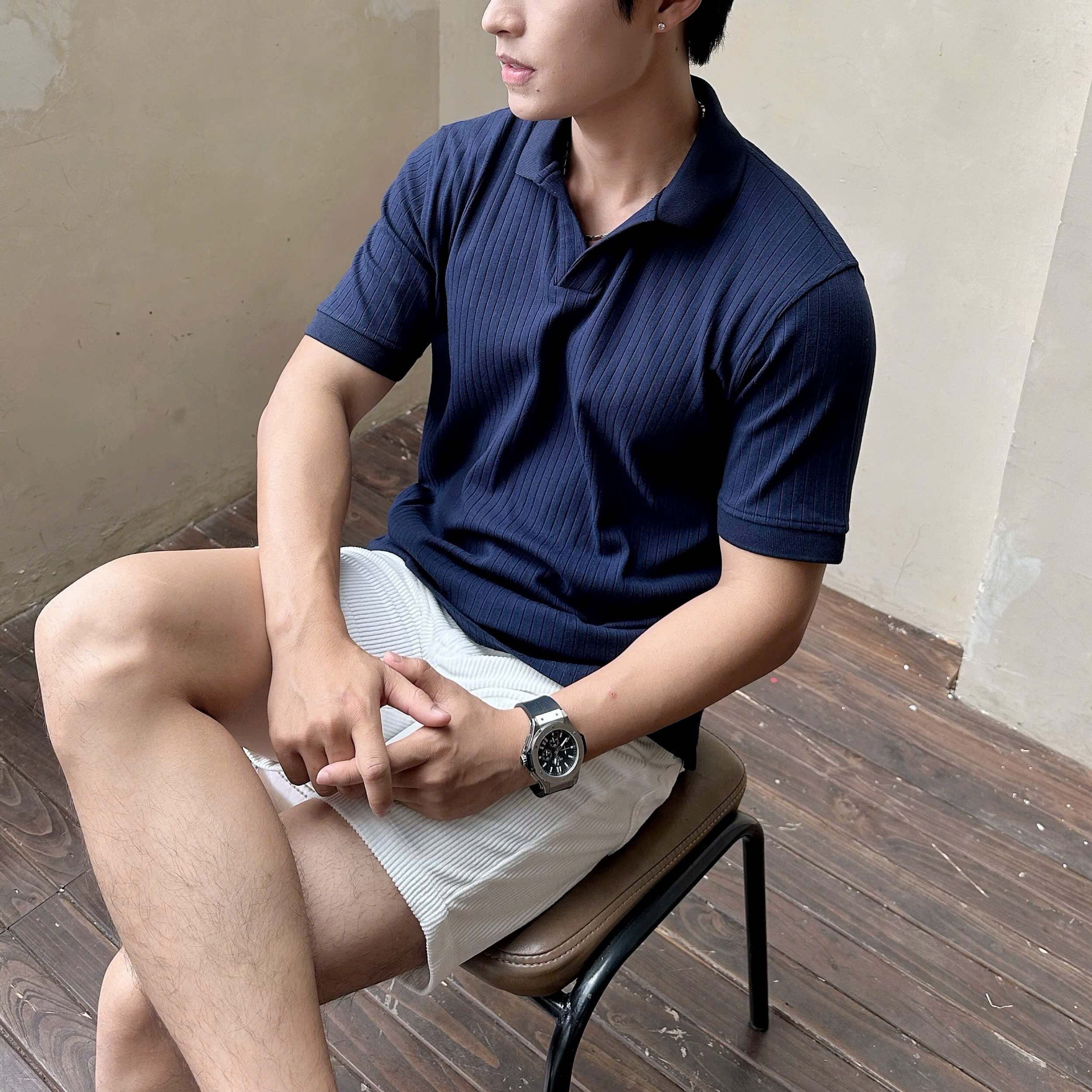 Áo Polo Cổ V Sang Trọng 8708