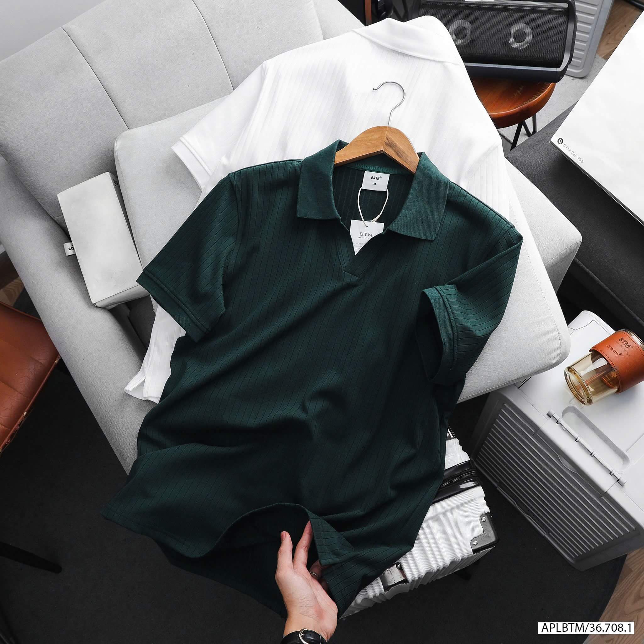 Áo Polo Cổ V Sang Trọng 8708