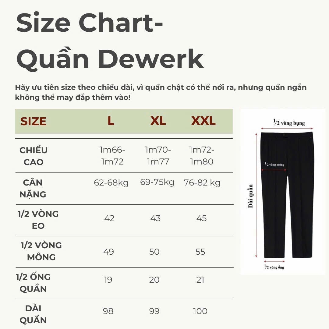 Quần Dài Workwear Vận Động DEWERK