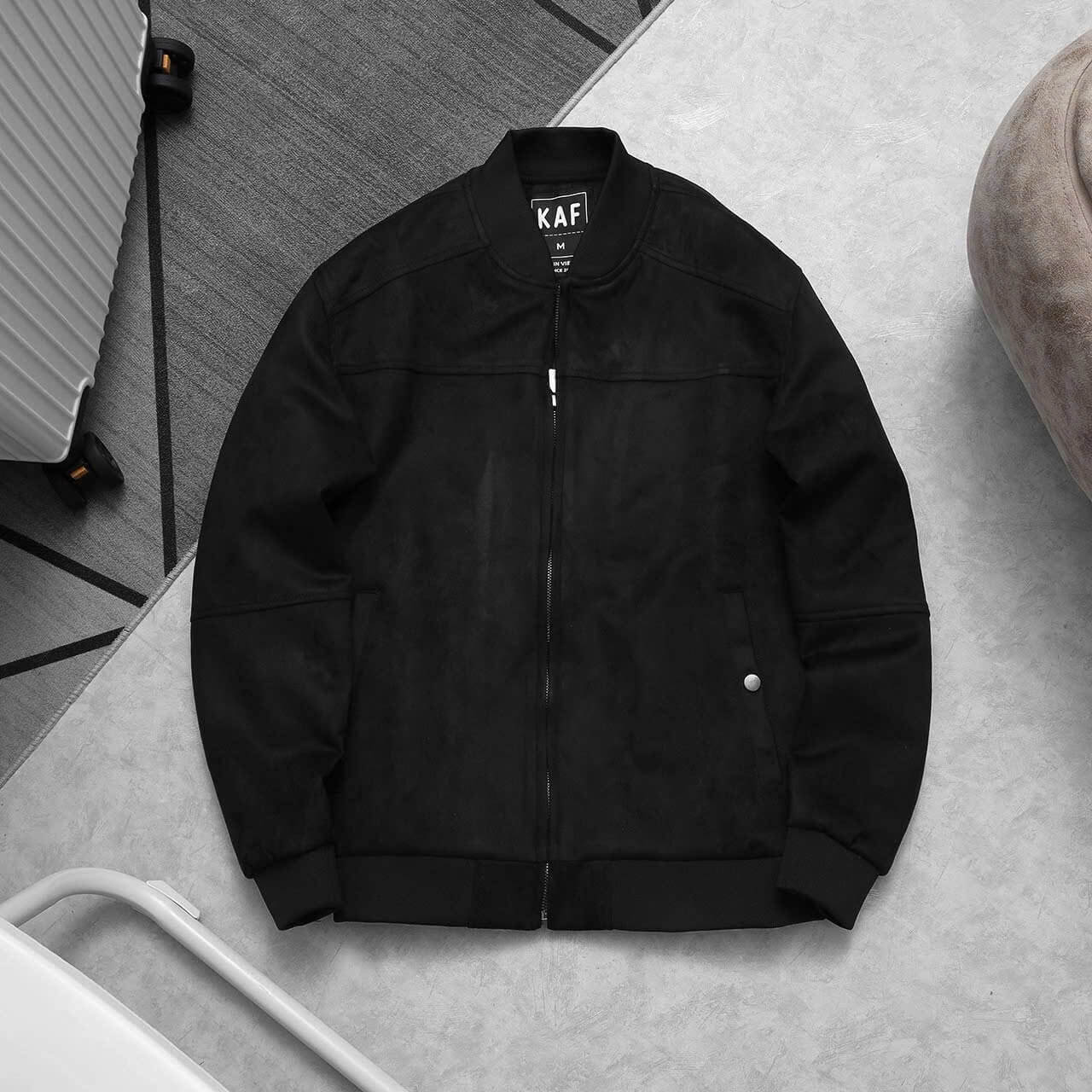 Áo Khoác Bomber Da lộn KAF AK09